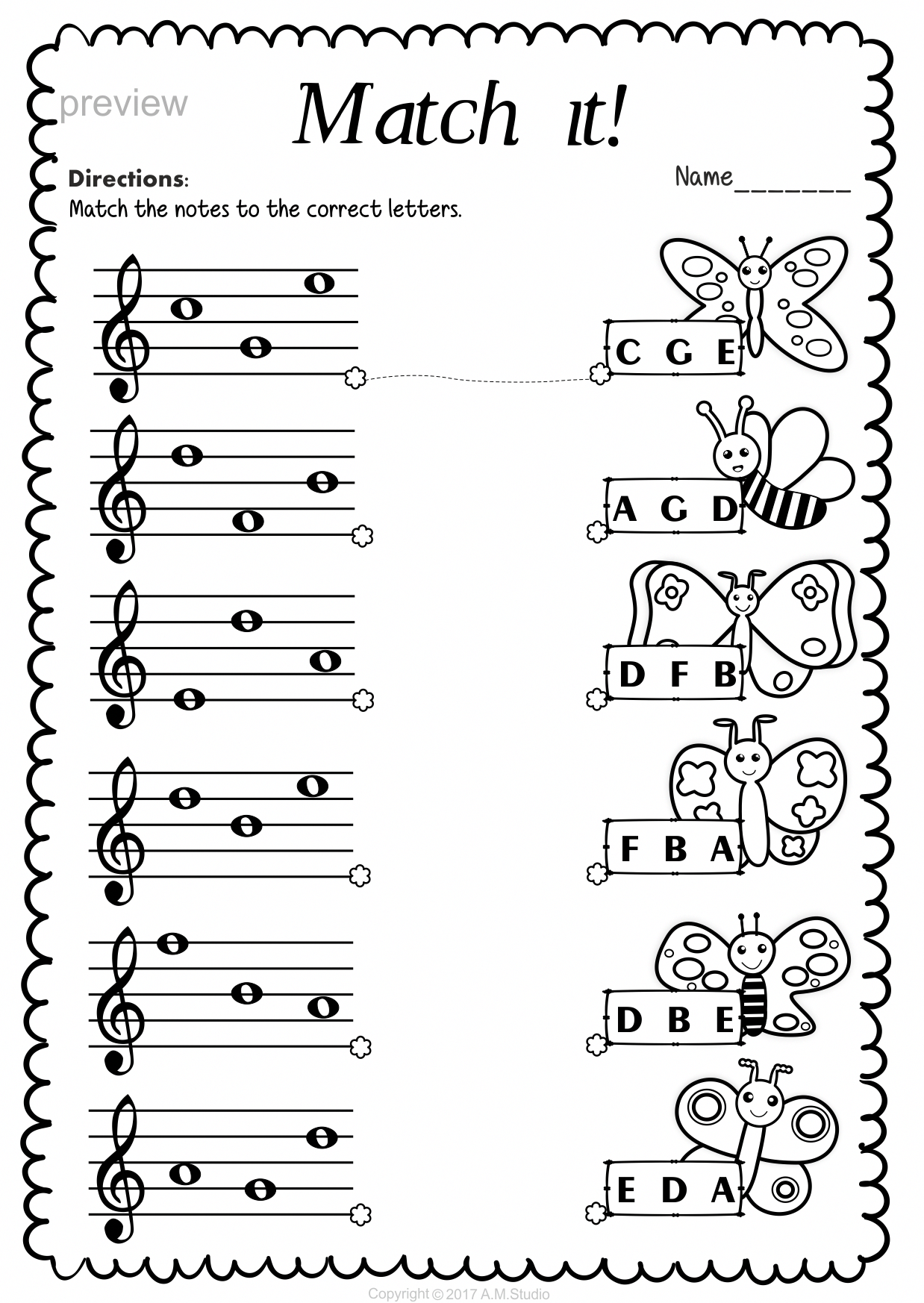 Teaching Piano learnpiano Treble Clef Notes Music Worksheets Music 