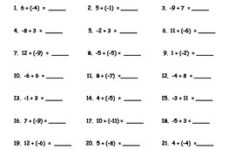 Adding Positive And Negative Numbers II Worksheet By Kris Milliken