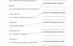 Printable Bible Study Worksheets For Adults Bible Study Worksheet