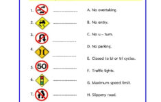 Printable Driving Theory Test Worksheets Learning How To Read