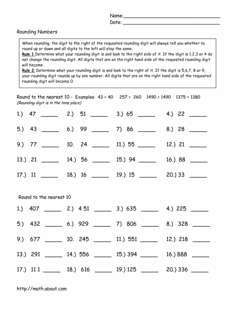 Ged Math Worksheets Pdf Free Printable