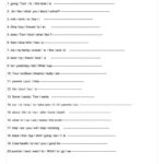 Scrambled Sentences Worksheets Printable