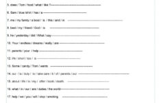 Scrambled Sentences English ESL Worksheets For Distance Learning And