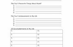 Printable Self Esteem Worksheets For Teenagers Printable Worksheets