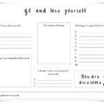 Self Esteem Worksheets Printable For Teens