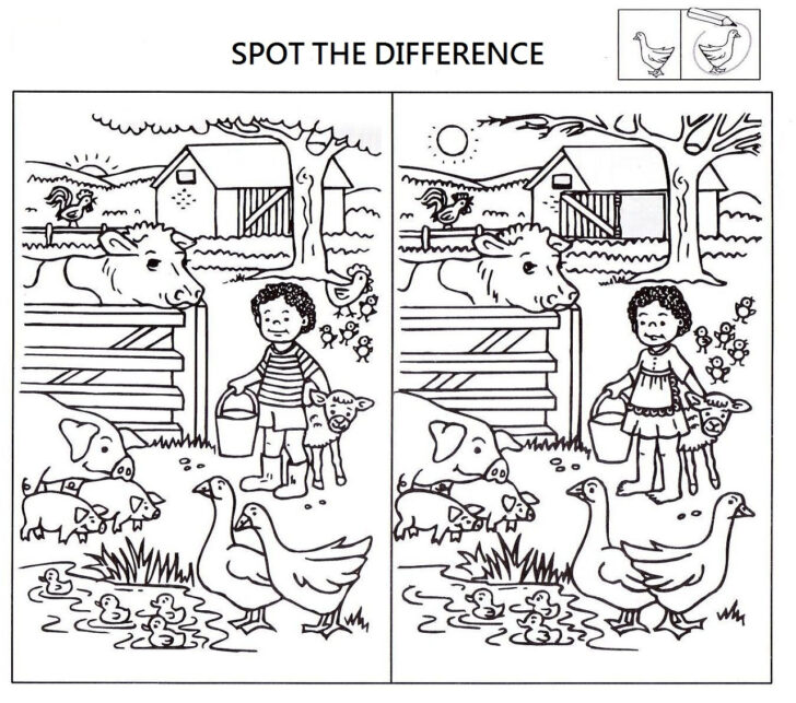 Spot The Difference Free Worksheets Printables