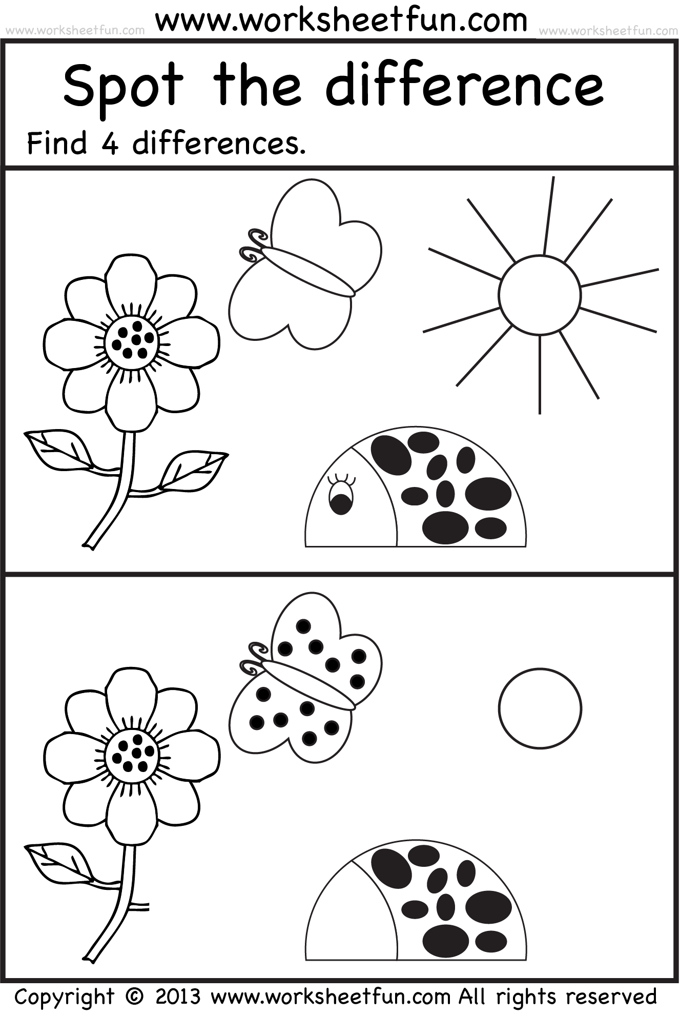 Spot The Difference 7 Worksheets FREE Printable Worksheets 