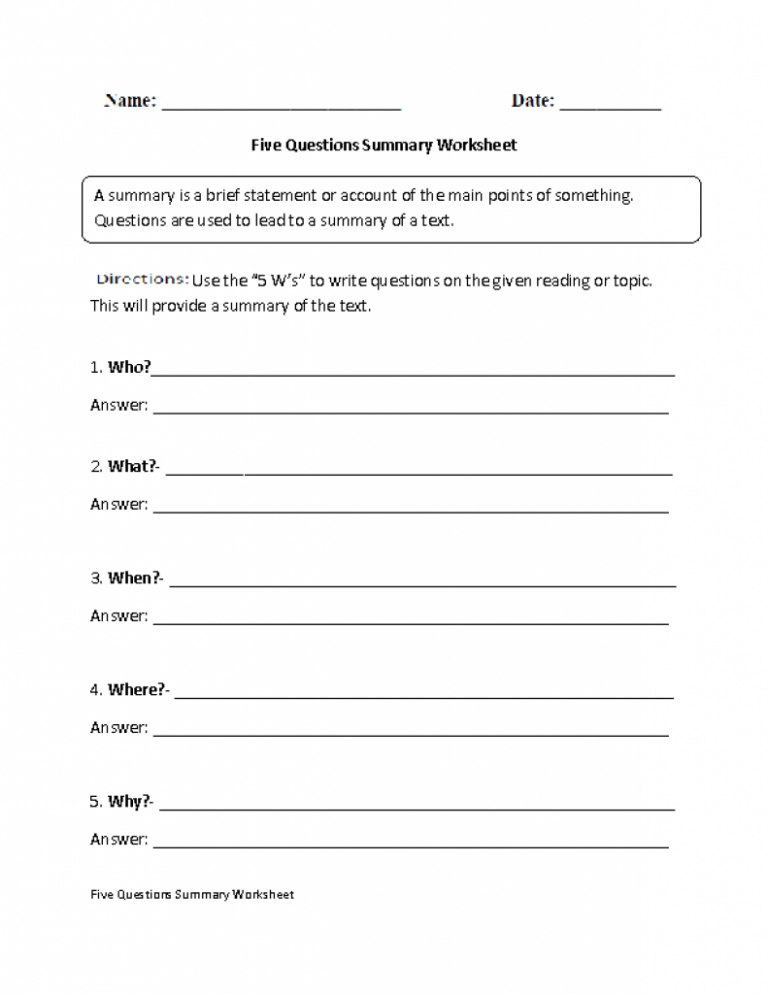 summary-worksheets-printable-4th-grade-ronald-worksheets