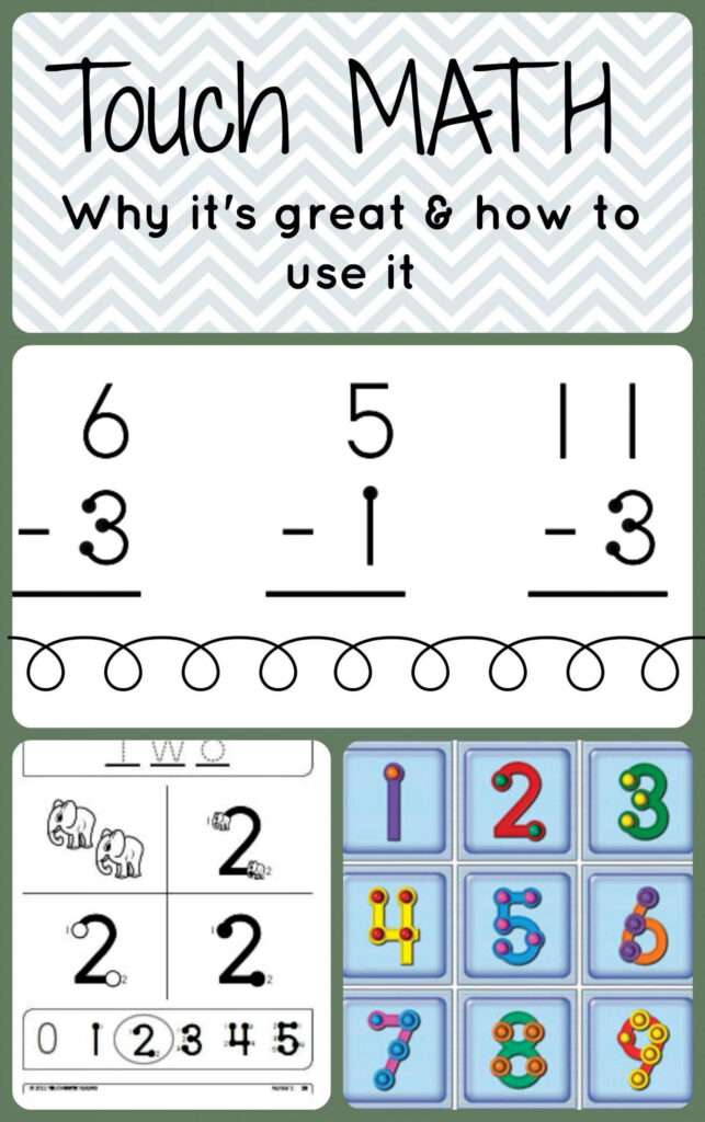 Touch Math Worksheets Free Printable Ronald Worksheets