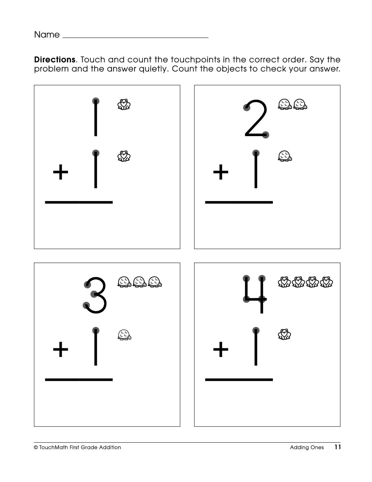Touch Point Math Worksheet This Is How I Taught Myself To Add 