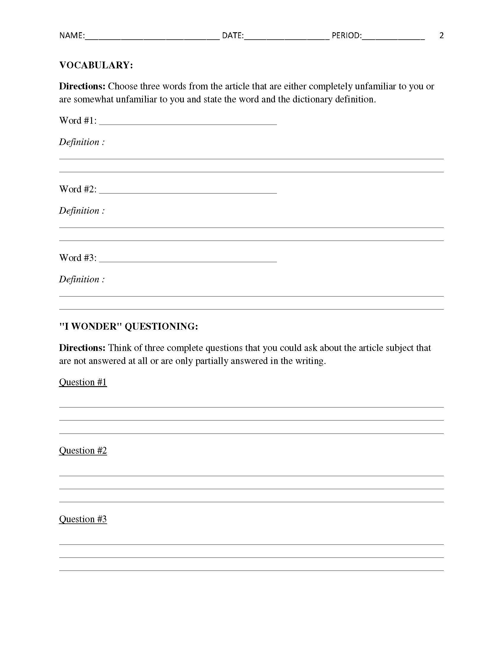 Worksheets Printable Current Events Template Ronald Worksheets