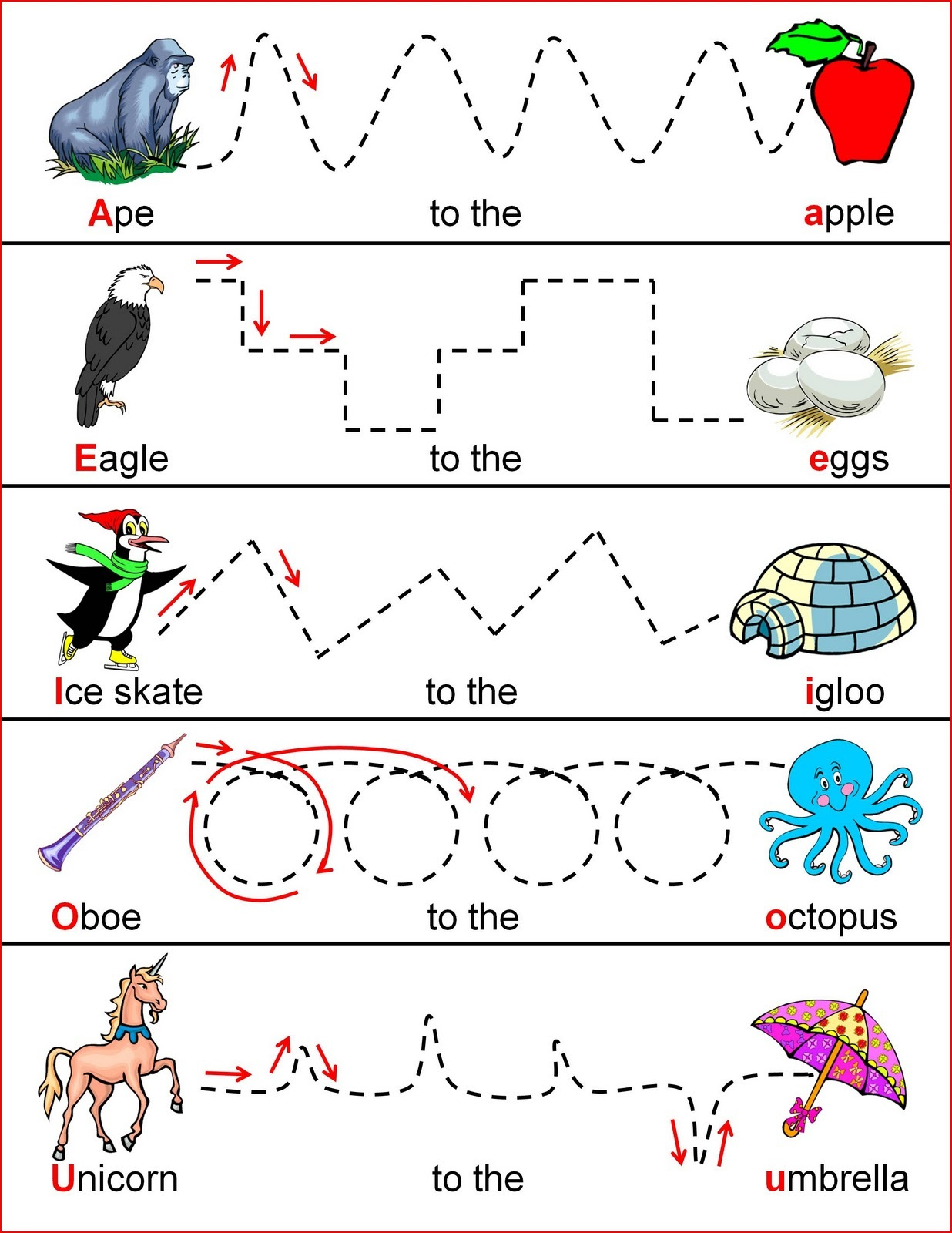 Tracing Letters Worksheets For 3 Year Olds