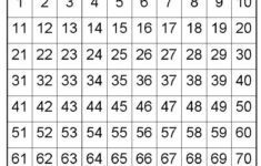 Number Sheet 1 100 To Print Activity Shelter