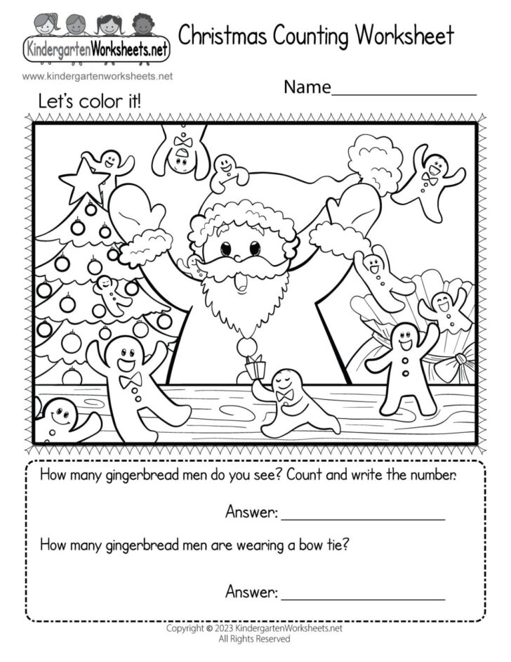 Fun Christmas Worksheet