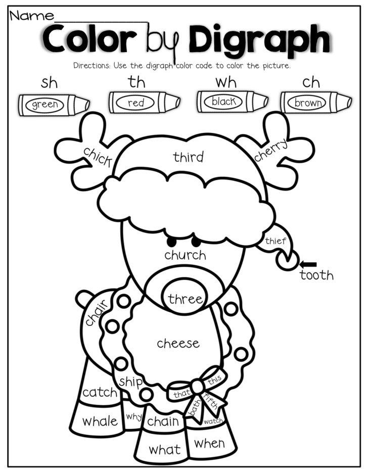 Free Christmas Phonics Worksheets