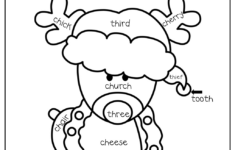 1St Grade December Christmas Worksheets Sight Word Search Phonics with Kindergarten Christmas Phonics Worksheets