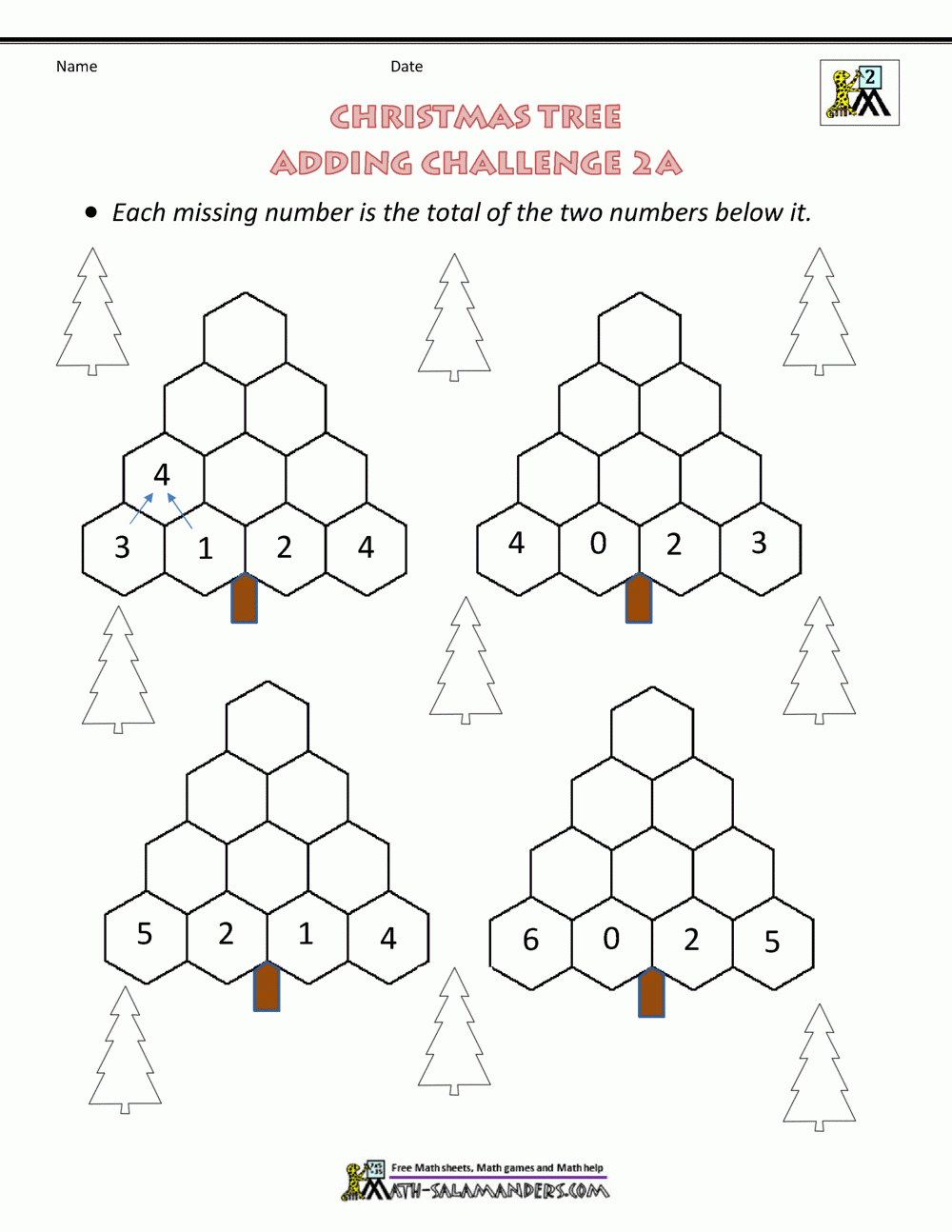 2Nd Grade Christmas Math Worksheets throughout Free Printable Christmas Math Worksheets 2Nd Grade