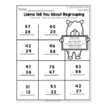 2Nd Grade Math Worksheets   Place Value   2 Digit Subtraction With Throughout Subtraction With Regrouping Christmas Worksheets