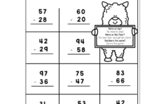 2Nd Grade Math Worksheets - Place Value - 2-Digit Subtraction With throughout Subtraction with Regrouping Christmas Worksheets