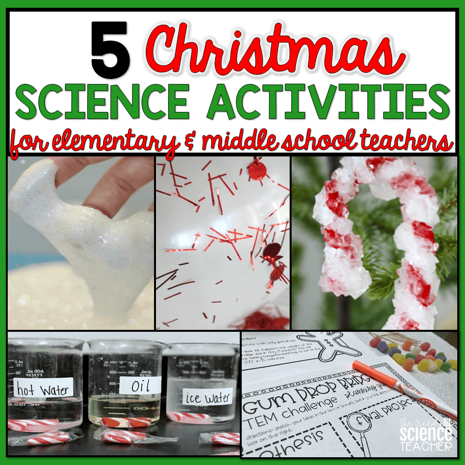 5 Engaging Christmas Science Activities ⋆ The Trendy Science Teacher inside Science Christmas Worksheets Middle School