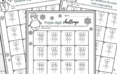Addition And Subtraction With Regrouping Activities Christmas Edition with Subtraction with Regrouping Christmas Worksheets
