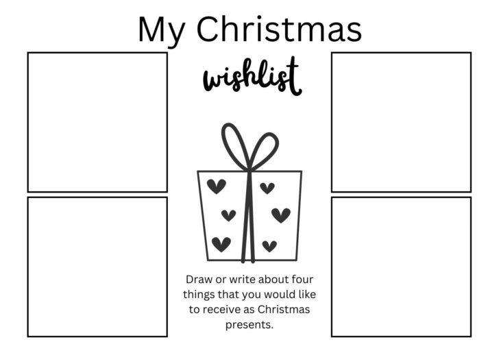 My Favourite Christmas Present Worksheet