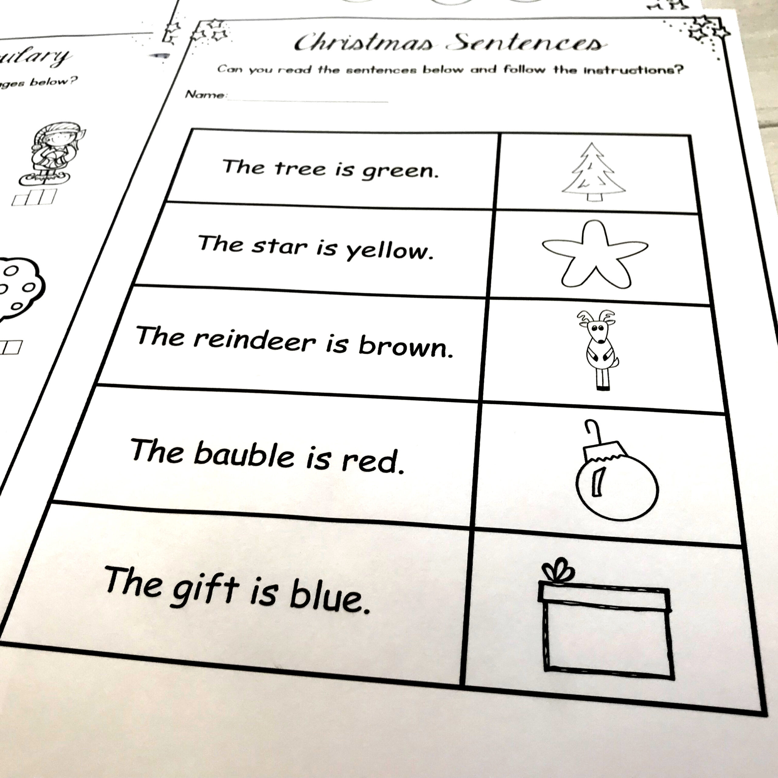 Christmas Activities Literacy Worksheets, No Prep intended for Literacy Christmas Worksheets