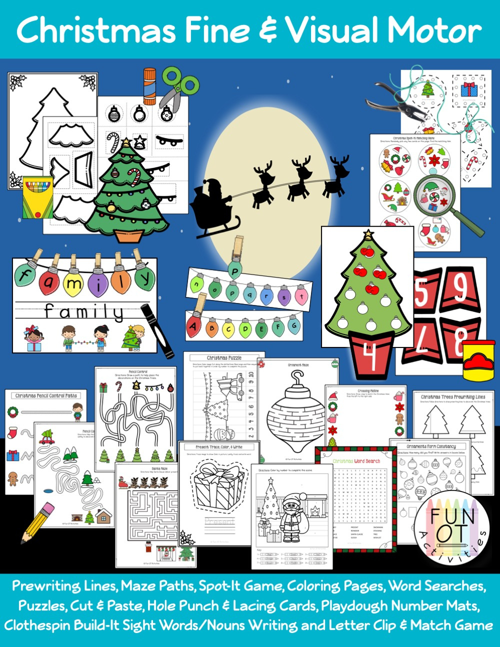 Christmas Activity Packet in Diagnosing Christmas Worksheet Answers