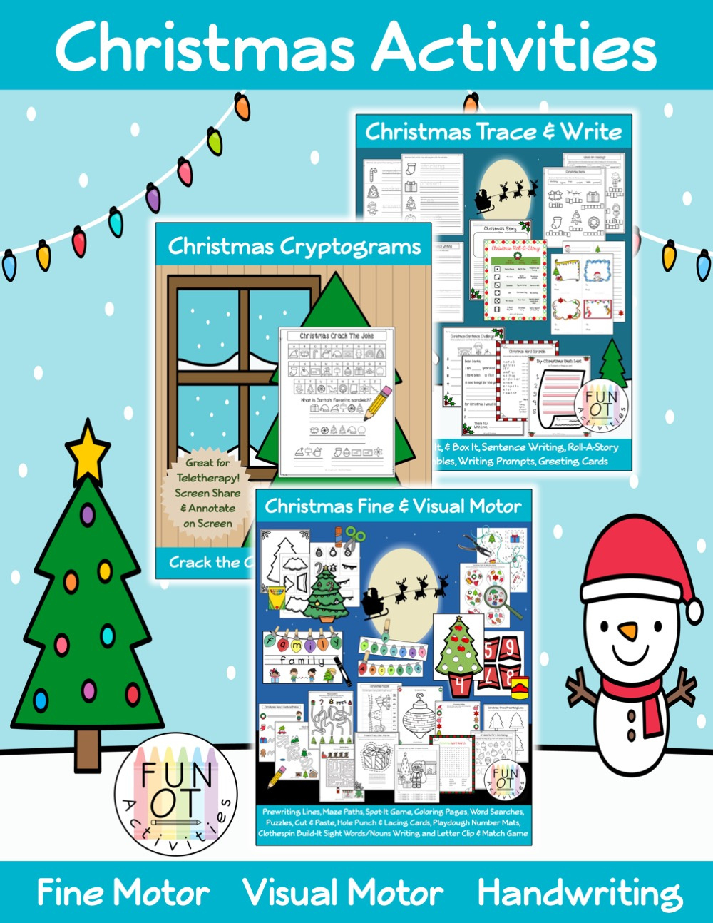 Christmas Activity Packet with Diagnosing Christmas Worksheet Answers