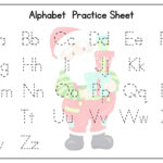 Christmas Alphabet Tracing Worksheets   Kids Activity Zone For Free Printable Christmas Alphabet Worksheets