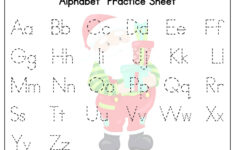 Christmas Alphabet Tracing Worksheets - Kids Activity Zone for Free Printable Christmas Alphabet Worksheets