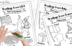 Christmas Around The World Book [Bonus Coloring Pages] with Free Printable Christmas Around The World Worksheets