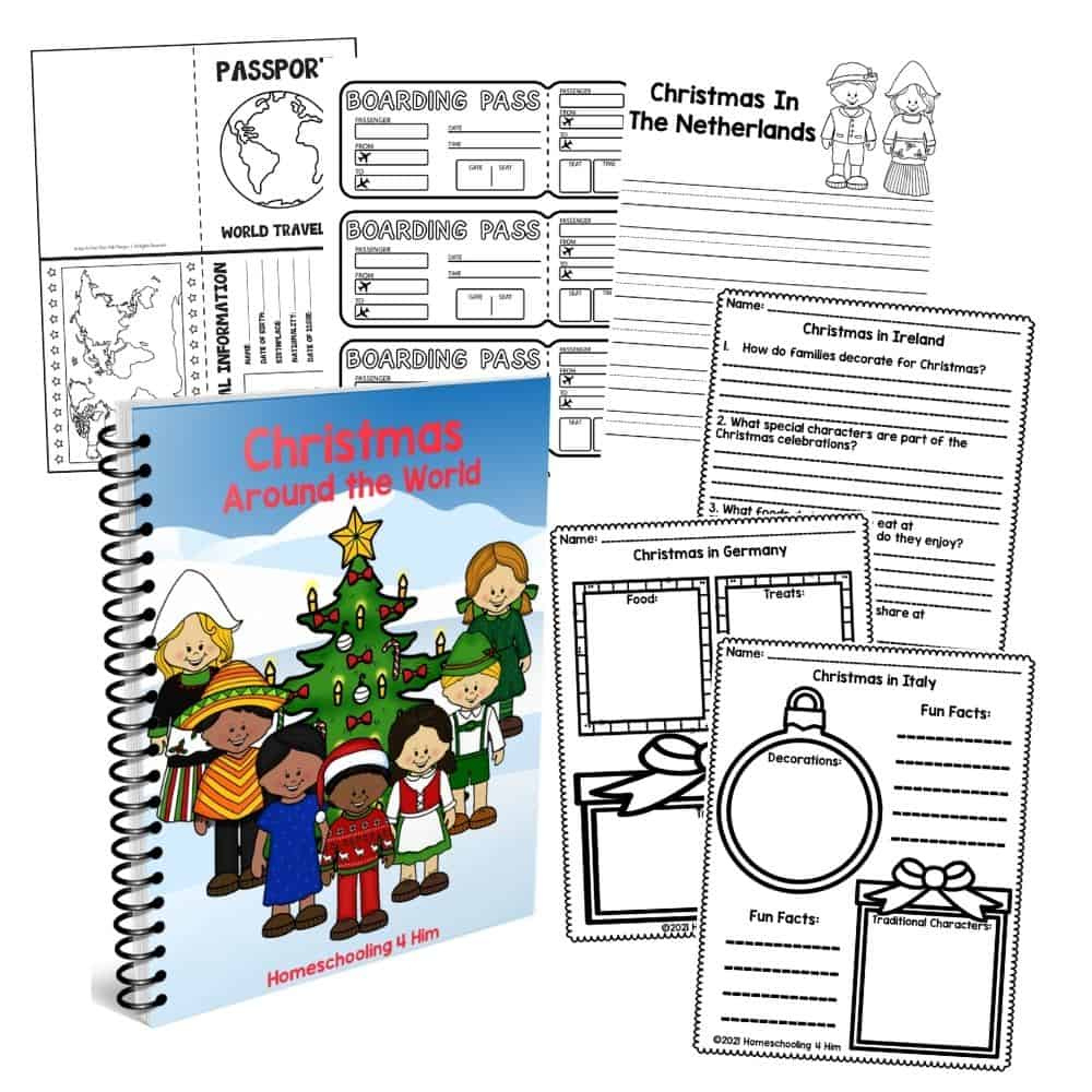 Christmas Around The World Printables - Homeschooling 4 Him intended for Free Printable Christmas Around the World Worksheets