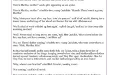 Christmas At The Cratchits|Comprehension Questions|Teachit inside Reading Skills and Strategies Worksheet a Christmas Carol Answers