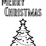 Christmas Coloring Page, Merry Christmas Coloring, Family Activity Inside Merry Christmas Coloring Worksheet