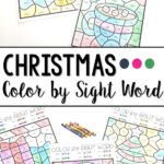 Christmas Colorsight Word | Sara J Creations With Free Printable Christmas Sight Word Worksheets