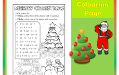 Christmas Colouring Page Freebie | Order Of Operations | Bodmas with regard to Order Of Operations Christmas Worksheets