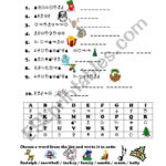 Christmas "Crack The Code"   Esl Worksheetfrausue For Crack The Code Christmas Worksheets