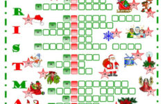 Christmas Crossword Crossword: English Esl Worksheets Pdf &amp; Doc throughout Worksheets Christmas Crossword
