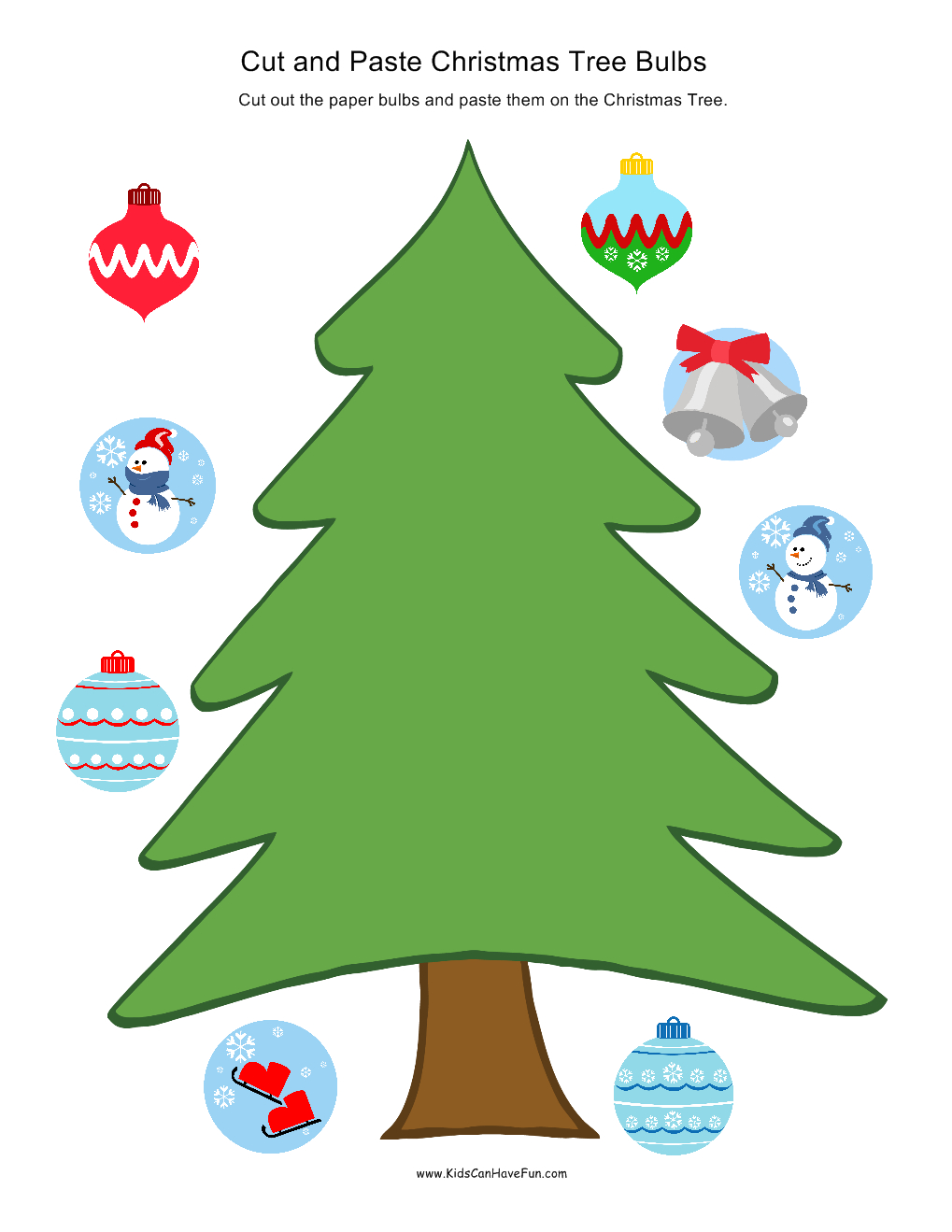 Christmas Cut And Paste, Holiday Worksheet Activities for Free Printable Cut and Paste Christmas Worksheets