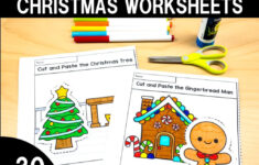 Christmas Cut And Paste Worksheets - United Teaching pertaining to Free Printable Cut And Paste Christmas Worksheets