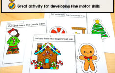 Christmas Cut And Paste Worksheets - United Teaching throughout Free Christmas Cut and Paste Worksheets