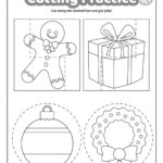 Christmas Cutting Practice Coloring Pages For Kids! Kids Inside Cutting Practice Worksheets Christmas