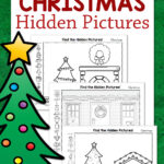 Christmas Hidden Pictures Worksheets   Mamas Learning Corner Within Hidden Pictures Christmas Worksheets