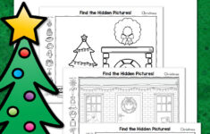 Christmas Hidden Pictures Worksheets - Mamas Learning Corner within Hidden Pictures Christmas Worksheets