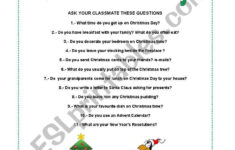 Christmas Holiday - Esl Worksheetmariaah throughout My Christmas Holiday Worksheet