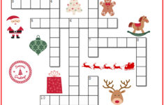 Christmas Holiday Indem Fill In Crossword inside Free Christmas Puzzle Worksheets
