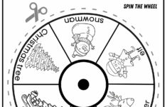 Christmas Holiday Vocabulary Word Wheel Coloring Activity For throughout Language Arts Christmas Worksheets