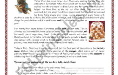 Christmas In Italy With Key - Esl Worksheetsaskat3 inside Italian Christmas Worksheets