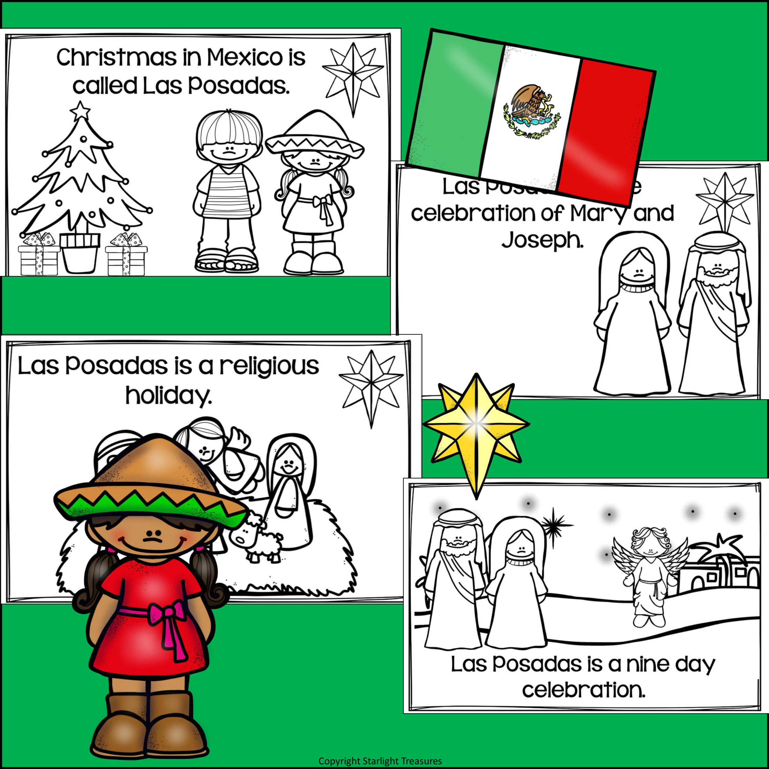 Christmas In Mexico- Las Posadas Mini Book For Early Readers with Las Posadas Christmas In Mexico Worksheet